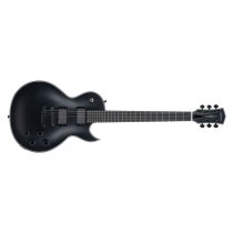 Single-Cut Electric Guitar for Classic Rock & Metal with EMG 81/60 Active Humbuckers, Black Satin