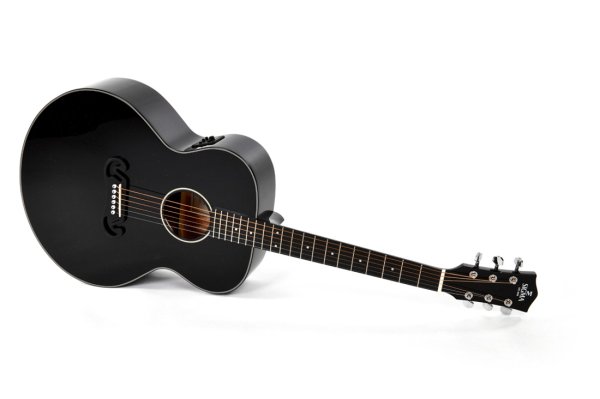 1 Series Grand Jumbo Acoustic/Electric Guitar - Metallic Flake Black