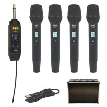 Four-Channel Wireless Handheld Microphone System