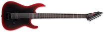 M-6 Evertune 30 Black Metal Electric Guitar, Black Red Burst Satin