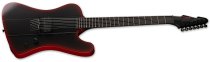 Phoenix-7 Baritone Black Metal 7-String Electric Guitar, Black Red Burst Satin
