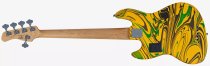 Sire V7 New Gen 5-String Jazz Bass Guitar with Marcus Super-J Revolution Pickups, Yellow Swirl