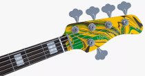 Sire V7 New Gen 5-String Jazz Bass Guitar with Marcus Super-J Revolution Pickups, Yellow Swirl