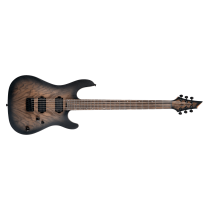 Baritone Electric Guitar with Seymour Duncan Sentient & Nazgûl Humbuckers, Natural Black Burst