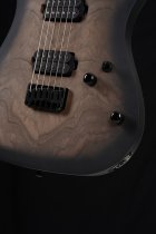 Baritone Electric Guitar with Seymour Duncan Sentient & Nazgûl Humbuckers, Natural Black Burst