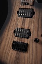 Baritone Electric Guitar with Seymour Duncan Sentient & Nazgûl Humbuckers, Natural Black Burst