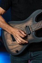 Baritone Electric Guitar with Seymour Duncan Sentient & Nazgûl Humbuckers, Natural Black Burst