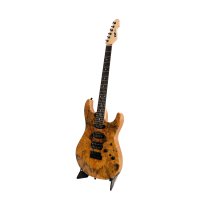 Snapper-CTM Buckeye Burl Electric Guitar with Case, Natural
