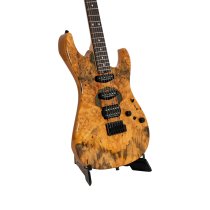 Snapper-CTM Buckeye Burl Electric Guitar with Case, Natural