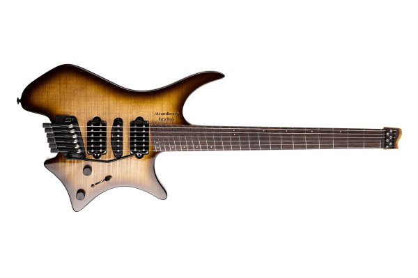 Headless Electric Guitar with Arc TILT Tremolo, Sepia Burst Gloss