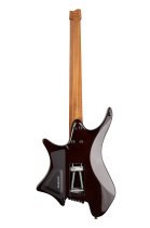 Headless Electric Guitar with Arc TILT Tremolo, Sepia Burst Gloss