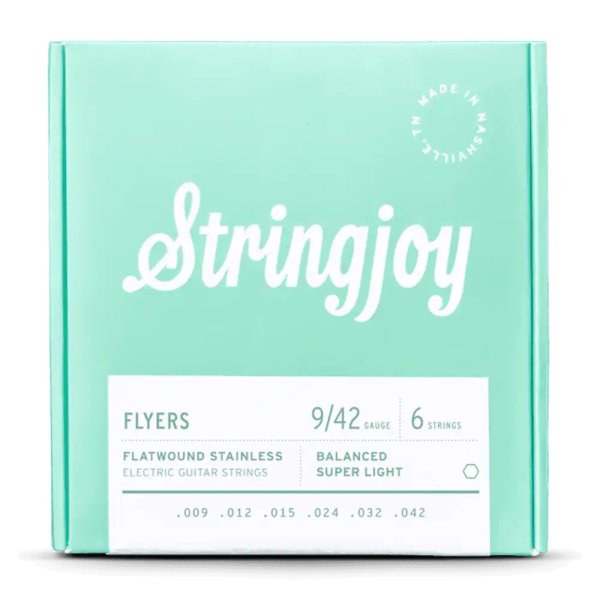 Flyers Balanced Super Light Gauge (9-42) Flatwound Stainless Electric Guitar Strings