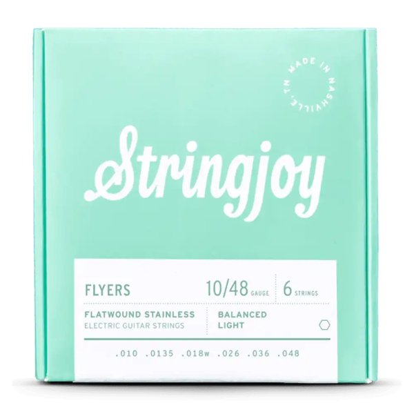 Flyers Balanced Light Gauge (10-48) Flatwound Stainless Electric Guitar Strings