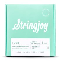 Flyers Balanced Heavy Gauge (12-52) Flatwound Stainless Electric Guitar Strings