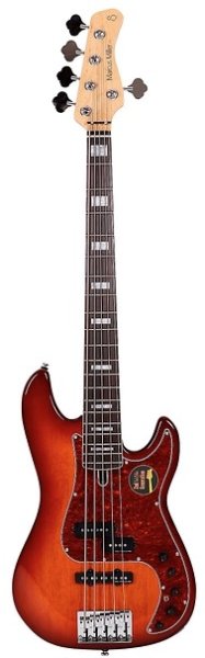Marcus Miller P7 5-String PJ Bass Guitar with Super-PJ Revolution Pickups and Heritage-3 Preamp, Tobacco sunburst