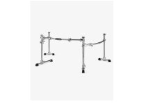 3-Sided Curved Drum Rack with 4 Bar Mounts, Built-In Cymbal Mounts and Expandable Gibraltar System