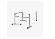 3-Sided Curved Drum Rack with 4 Bar Mounts, Built-In Cymbal Mounts and Expandable Gibraltar System