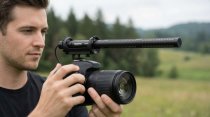 Battery-Powered Shotgun Microphone