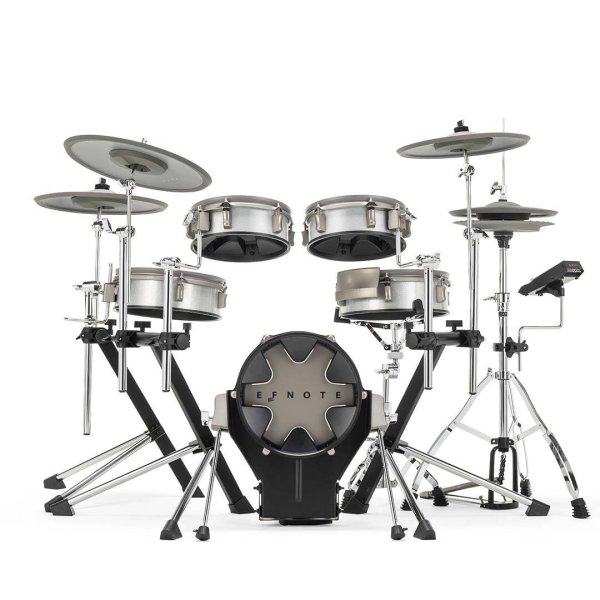 8-Piece Electronic Drum Kit with Tru-Motion Hi-Hat & 12" Mesh Kick, White Sparkle, White Sparkle