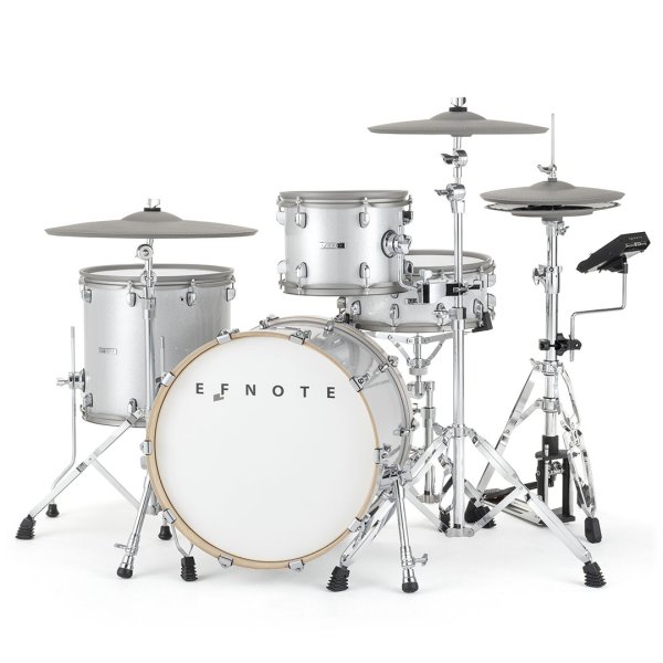 7-Piece Electronic Drum Kit with 20" Ride, 14" Tru-Motion Hi-Hat & 20" Kick, White Sparkle