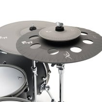 11-Piece Electronic Drum Kit with 20" Ride, STAX Cymbals & 20" Kick, Black Oak