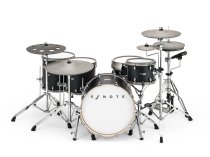 11-Piece Electronic Drum Kit with 20" Ride, STAX Cymbals & 20" Kick, Black Oak