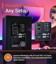 6.5" Studio Reference Monitor, 2-Way Active Powered Speaker (Single)