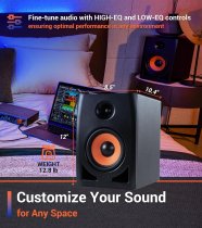 6.5" Studio Reference Monitor, 2-Way Active Powered Speaker (Single)