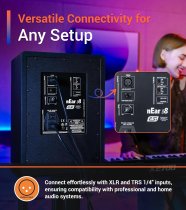 8" Studio Reference Monitor, 2-Way Active Powered Speaker (Single)