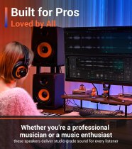 8" Studio Reference Monitor, 2-Way Active Powered Speaker (Single)