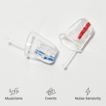 Musicians Earplugs, Large (-19 dB Peak, NRR-5 | SNR-14)