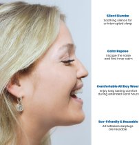 Peace & Quiet Earplugs, X-Small (-36 dB Peak, NRR-22 | SNR-26)