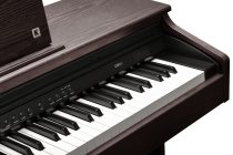 88-Key Upright Digital Piano with Hammer-Action Keys, Bluetooth & 40W Speaker System, Rosewood