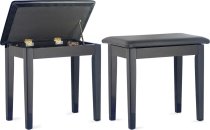 88-Key Upright Digital Piano with Bench, High Gloss Ebony