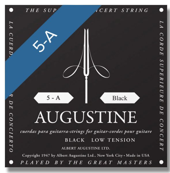 Black Classic Nylon A-5 Single String **12 pack**