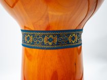 12" Djembe with Comfort Rim and Natural Skin Head, Sunburst