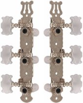 3 Per Side Classical Guitar Machine Heads, Nickel