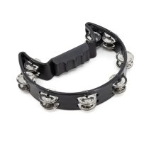 Black Cutaway Tambourine