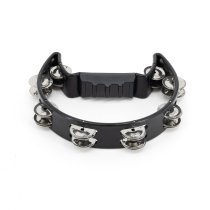 Black Cutaway Tambourine