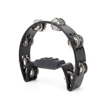 Black Cutaway Tambourine