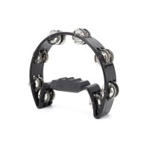 Black Cutaway Tambourine