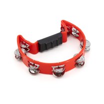 Red Cutaway Tambourine