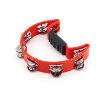 Red Cutaway Tambourine
