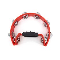 Red Cutaway Tambourine