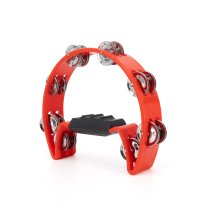 Red Cutaway Tambourine