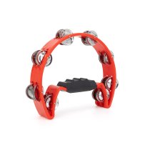 Red Cutaway Tambourine