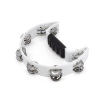 Cutaway Tambourine White