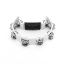 Cutaway Tambourine White