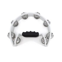 Cutaway Tambourine White