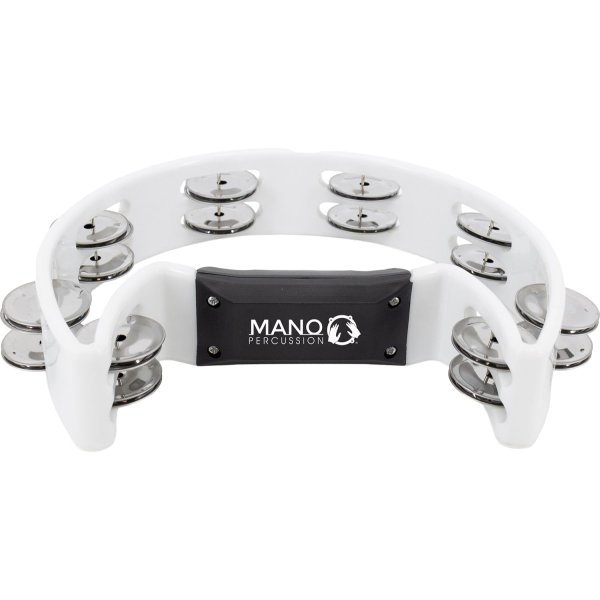 Cutaway Tambourine White